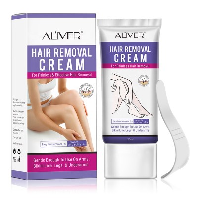 ALIVER Hair Removal Ointment Used for Arm Bikini Line Axillary Hair Legs Feet Hair And Thighs Natural Painless