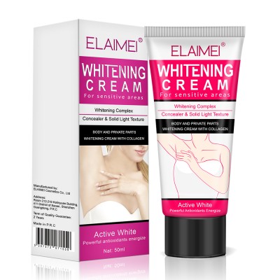 Body Whitening Cream for Armpit, Elbow, knee, Sensitive Areas Whitens Nourishes Repairs and Restores Skin