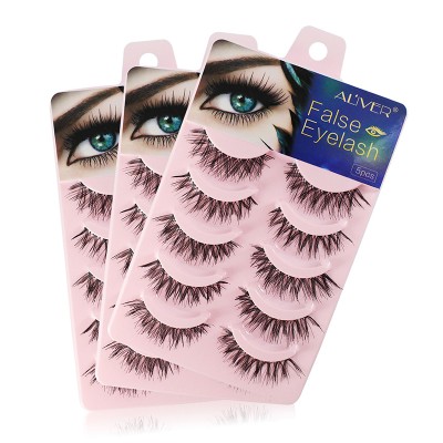 5 Pairs Set Natural Look Natural Thick Extension 3d fake eyelashes