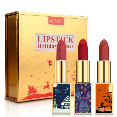 Cute Valentine's Day Halloween Christmas Day Perfect gift Matte Lipstick Set